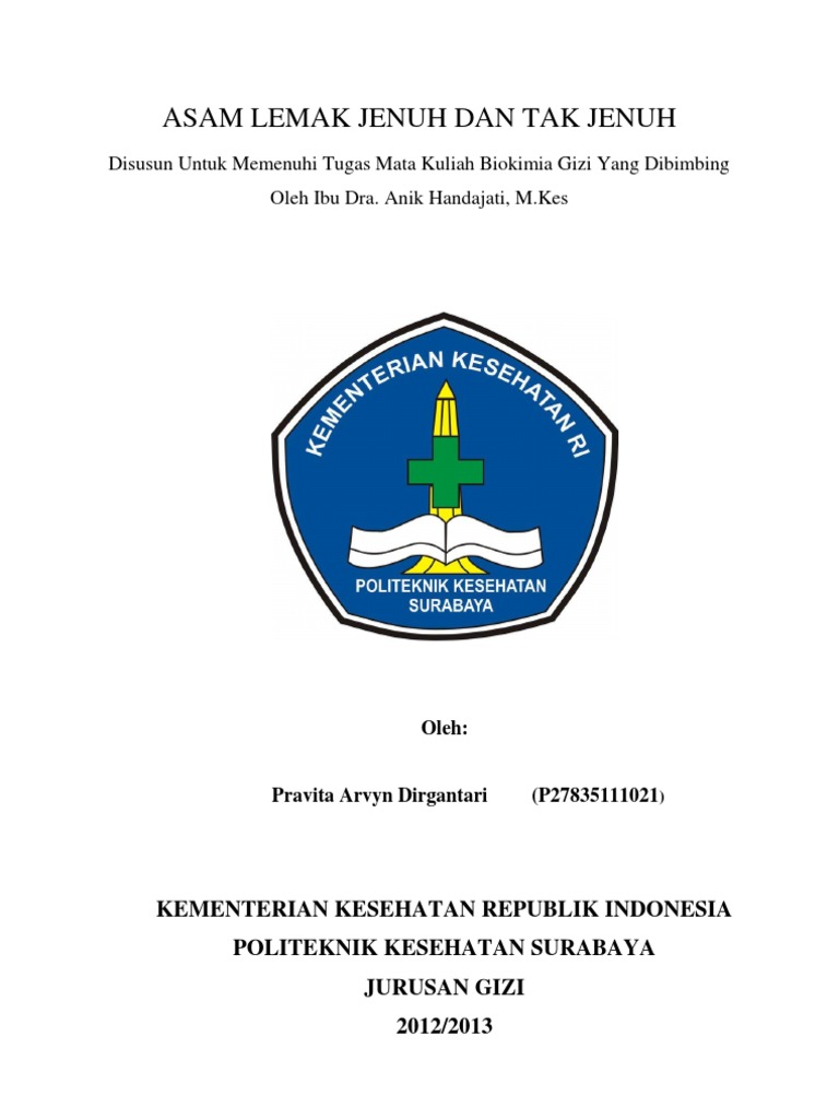 Asam Lemak Jenuh Dan Tak Jenuh | PDF