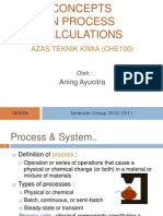 Basic Design Concepts in Process Calculations