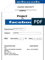 Project on Face Book