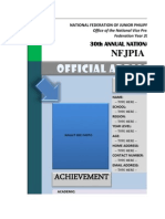 5th NFJPIA CUP- Application Form
