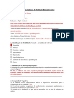 Ficha de Avaliacao de Software Educativo Baseada No TICESE