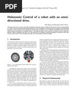 Holonomic Control of A Robot With An Omni-Directional Drive