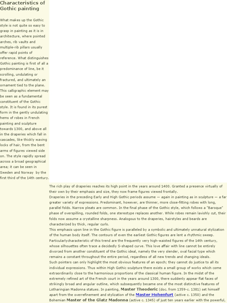 EXPLORING GOTHIC ART ORIGINS CHARACTERISTICS AND CULTURAL visual data 2