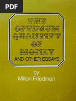 133207983 the Optimum Quantity of Money Milton Friedman