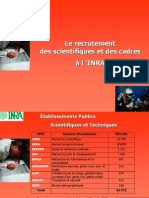 Recrutement INRA