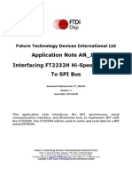 AN 114 FTDI Hi Speed USB To SPI Example PDF