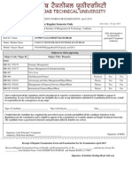 For Regular Semester Only: Examination Form For Examination: April-2013