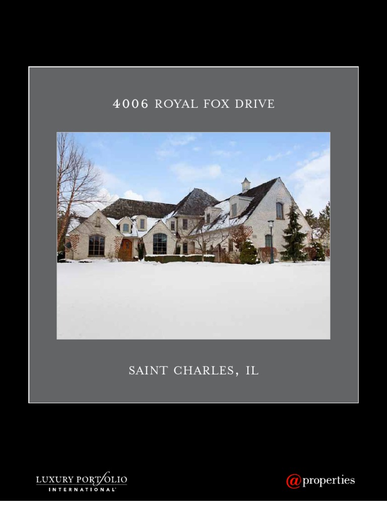 4006 Royal Fox, St. Charles Luxury Brochure | Basement | Bathroom | Free 30-day Trial | Scribd