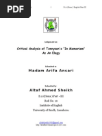 Download Assignment on Tennysons in Memoriam by Altaf Sheikh SN13389061 doc pdf