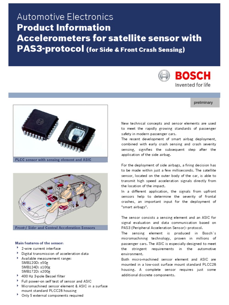 BOSCH Accelerometer Airbag