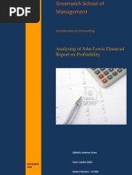 Download financial ratio analysis of John Lewis on profitability by Luqman Imam SN133895562 doc pdf