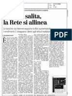 Tassi in salita. La Rete si allinea (CorrierEconomia, 07/07/2008)