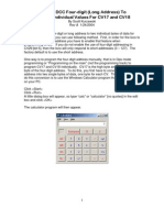 Convert DCC Four-Digit (Long Address) To Program Individual Values For CV17 and CV18