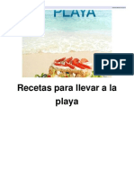 Recetas Para Llevar a La Playa