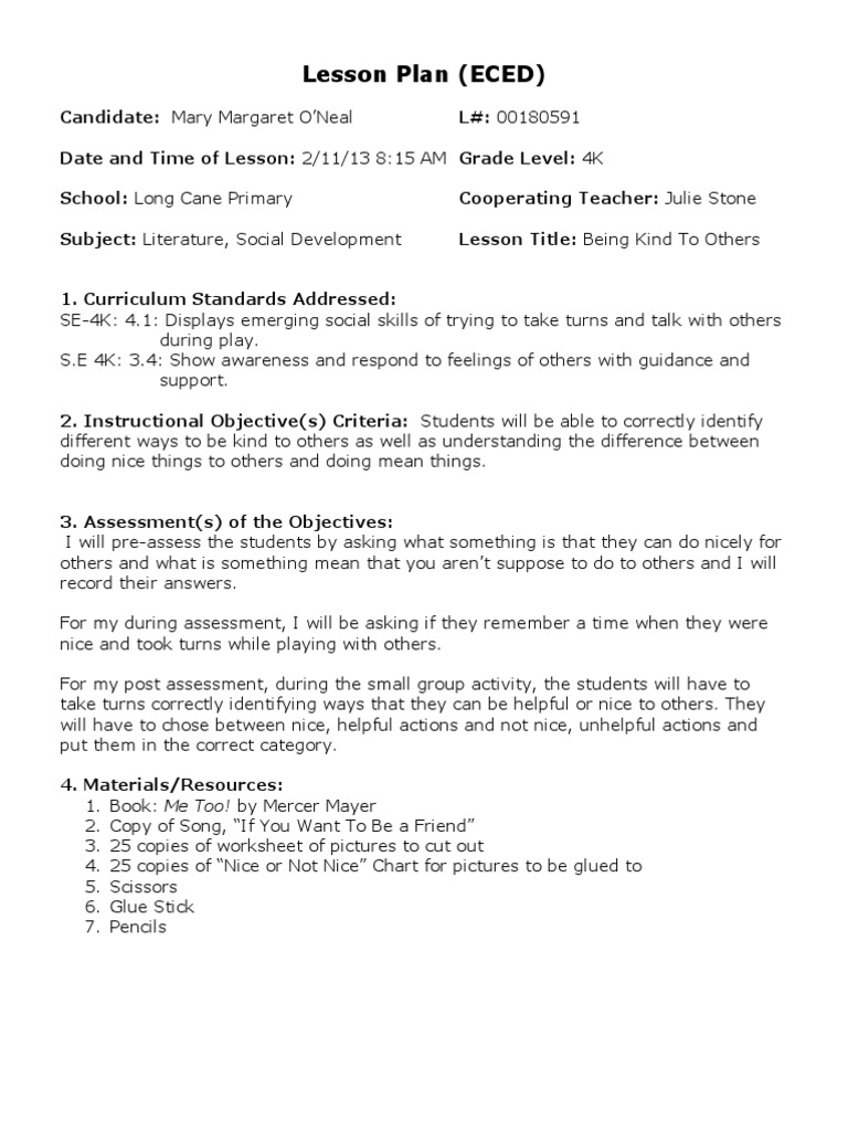 Lesson Plans | PDF | Lesson Plan | Educational Assessment