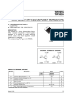 Tranzistori Putere Tip2955 Si Tip3055 Datasheet