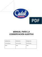 Manual para Conservacion Auditiva