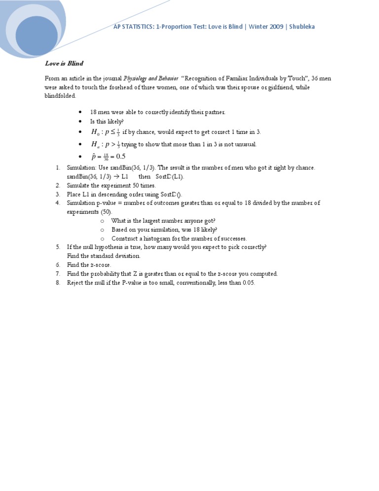1 Proportion ZTest | PDF