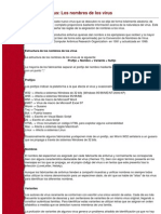 Virus y Antivirus Los Nombre de Los Virus PDF