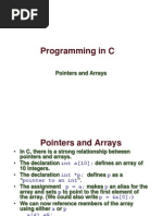 Programming in C: Pointers and Arrays