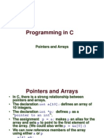 Programming in C: Pointers and Arrays
