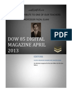 DMC CLASS OF 1985 DIGITAL MAGAZINE, APRIL 2013