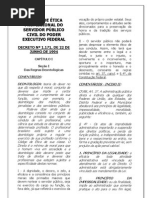 Código de ética do servidor publico (Decreto n 1171-1994)