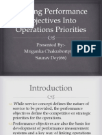 Turning Performance Objectives Into Operations Priorities