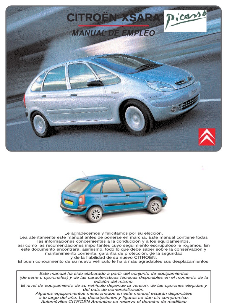 Manual For Citroen Xsara Picasso In English