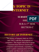 My Topic Is Internet: Submitted by