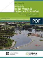 Analisis de La Gestion Del Riesgo de Desastres en Colombia 2012