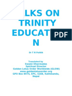Talks On Trinity Educatio N
