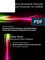 Penyusunan Studi Kelayakan Air Limbah - Aspek Ekonomi Dan Finansial