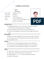 Curriculum Vitae: Personal Information