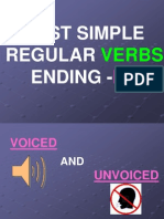 Past Simple Regular Ending - : Verbs