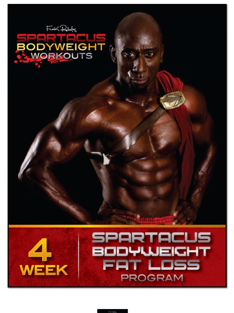 Spartacus Bodyweight Workout for Fat Loss E-Book-Funk Roberts | Aerobic Exercise | Nutrition