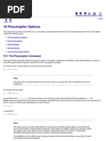 Proc Pre Compiler Options