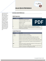 Salesforce Formulas Cheatsheet