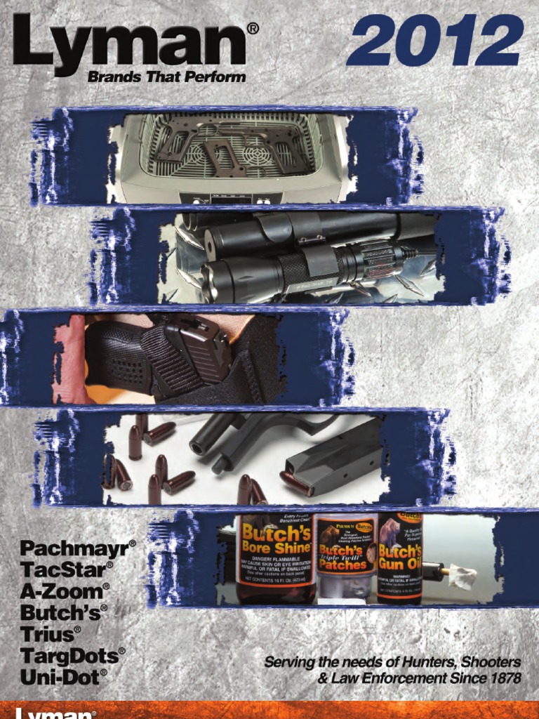 Lyman 2012 Catalog | PDF | Cartridge (Firearms) | Pistol And Rifle ...
