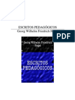 Hegel- Escritos pedagógicos