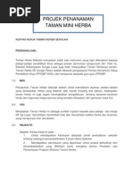 Kertas Kerja Taman Herba Sekolah