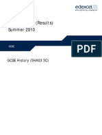 Mark Scheme (Results) Summer 2010: GCSE History (5HA03 3C)