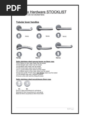 Hardware Stock List