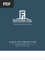 Catálogo Editora Fiel Jan - Jun 2012