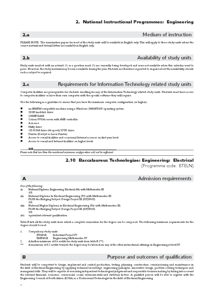 BTech in Electrical Engineering Overview | PDF | Engineering | Curriculum