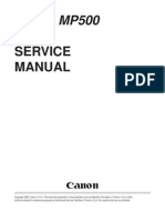 Canon Pixma MP500 Service Manual