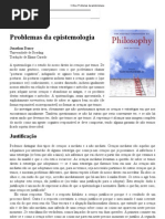Crítica_ Problemas da epistemologia