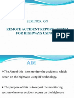 Remote Accident Report System for Highways Using Rf