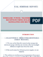 Wireless Power Transmission and Reception Using Solar Power Satellites and Rectenna