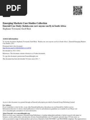 Kulula Case Study Pdf Low Cost Carrier Airlines